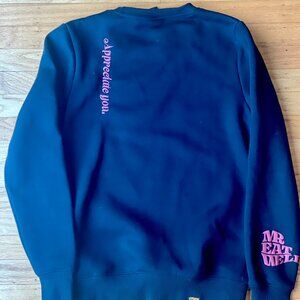 Mr. Eat Well Appreciate You Sweater Size S - Black